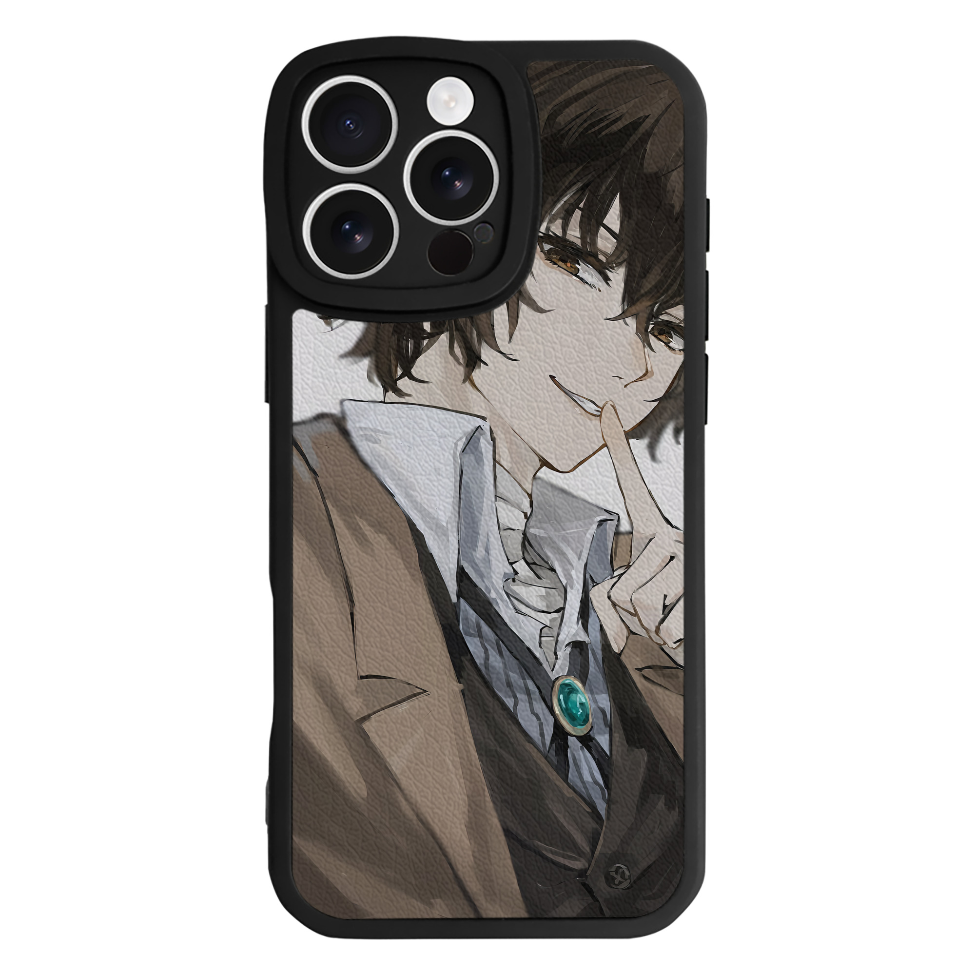 （画像用） 文豪ストレイドッグス Bungo Stray Dogs 【iPhone 16シリーズ対応】シリコンスマホケース（レザー調） 材質：シリコン